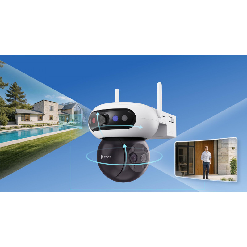 Ezviz C90f Triple 3K (5MP+5MP+5MP) kamera IP, Wi-Fi