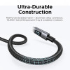 Ugreen L530 kabel USB-C na USB-C, PD 240 W, 480 Mbps, z wyświetlaczem, 2 m, czarny