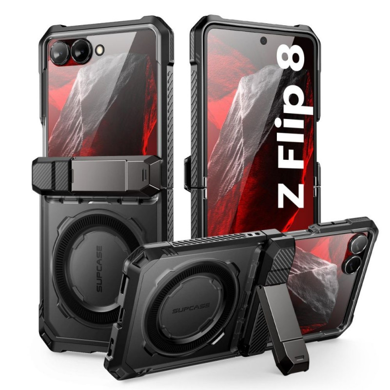 Supcase Unicorn Beetle Grip Mag MagSafe etui na Samsung Galaxy Z Flip 8, czarne