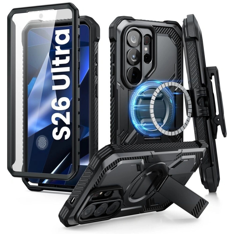 Supcase iBlason ArmorBox Clip Mag MagSafe etui do Samsung Galaxy S26 Ultra, czarne