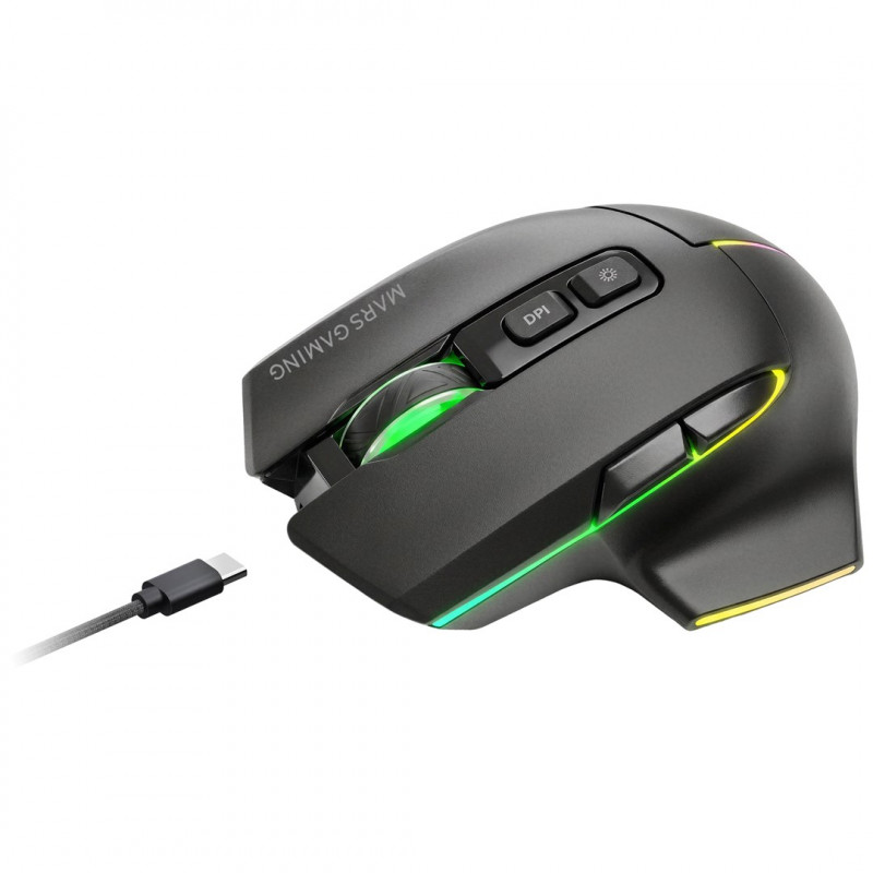 Tacens Mars Gaming MMW-VECTOR bezprzewodowa mysz gamingowa, 12000 DPI, Bluetooth 5.4, 2.4 GHz