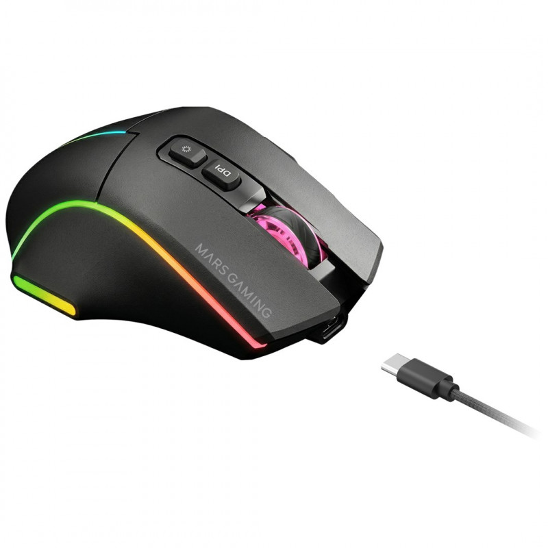 Tacens Mars Gaming MMW-VECTOR bezprzewodowa mysz gamingowa, 12000 DPI, Bluetooth 5.4, 2.4 GHz