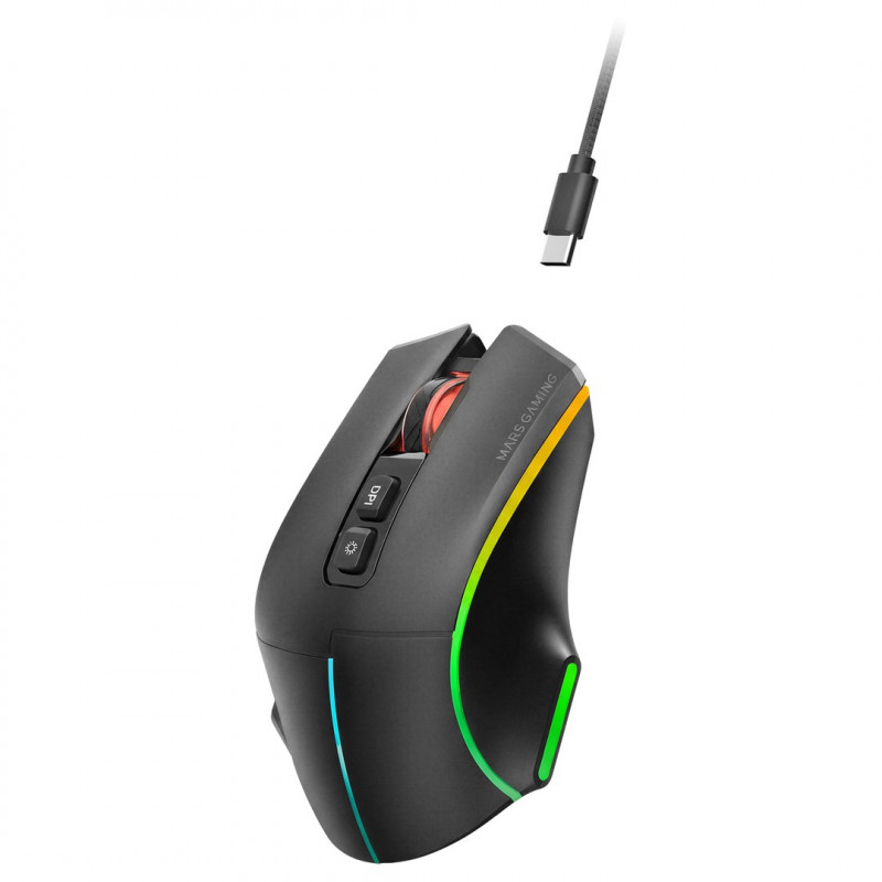 Tacens Mars Gaming MMW-VECTOR bezprzewodowa mysz gamingowa, 12000 DPI, Bluetooth 5.4, 2.4 GHz
