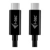 i-tec kabel ładujący USB-C, 1,8 m, USB Power Delivery do 100 W, czarny