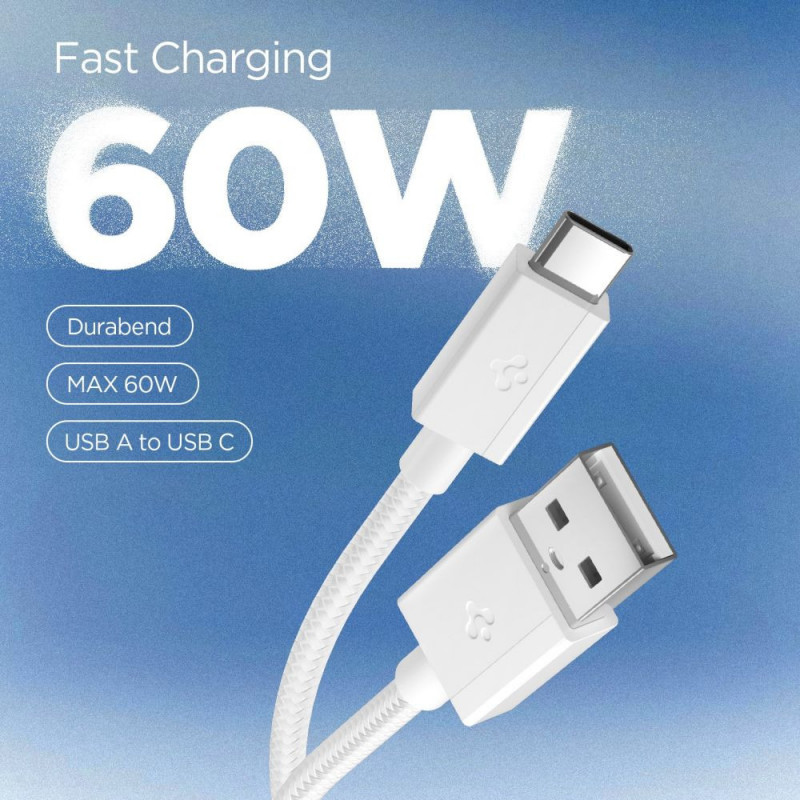 Spigen EB6015AC Essential kabel USB-C 60W 150 cm, biały