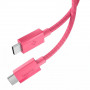 Spigen EB6010CC Essential kabel USB-C na USB-C 60W 100 cm, różowy
