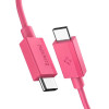 Spigen EB6010CC Essential kabel USB-C na USB-C 60W 100 cm, różowy