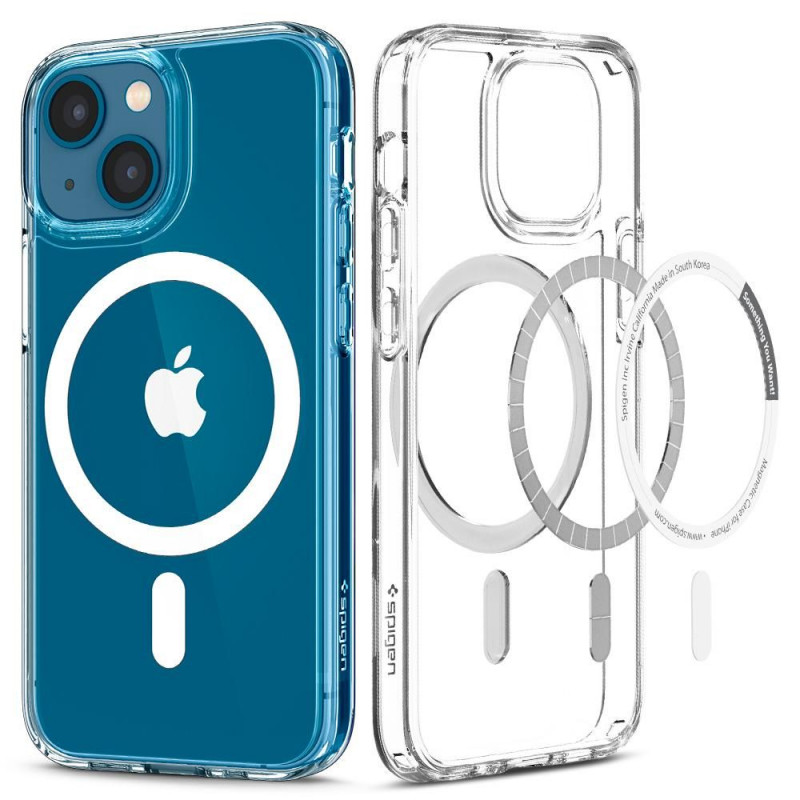 Spigen Ultra Hybrid Mag MagSafe etui do Apple iPhone 13 mini, białe