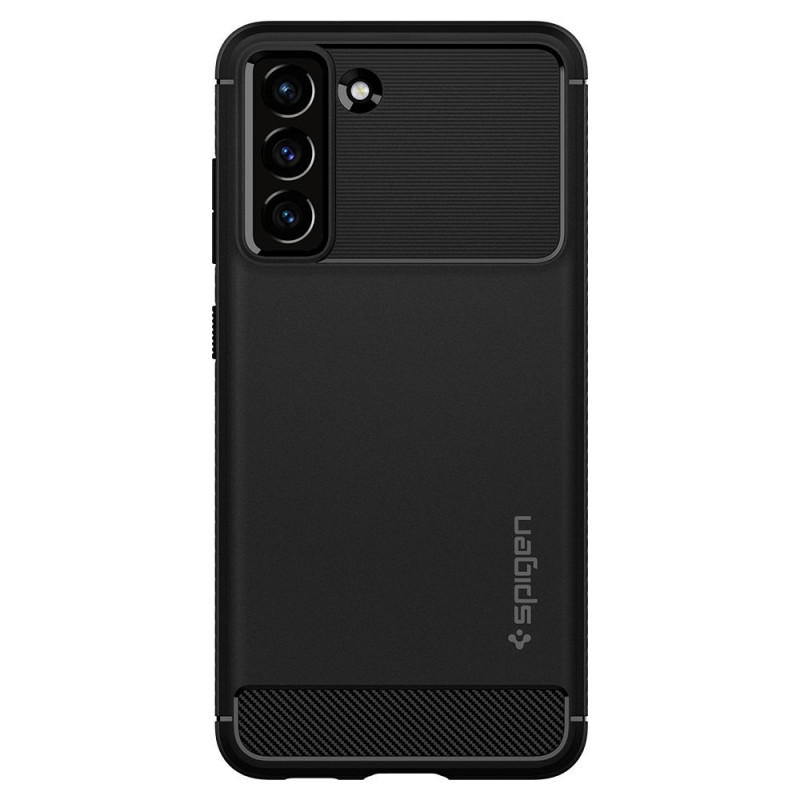 Spigen Rugged Armor etui do Samsung Galaxy S21 FE, czarne matowe