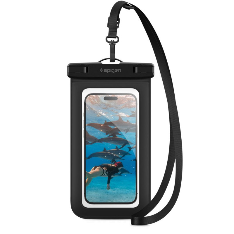 Spigen A601 Aqua Shield uniwersalne wodoszczelne etui, czarne
