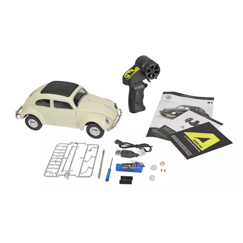 Amewi VW Typ 1 1950 Beetle samochód RC, 1:16, RTR, beżowy