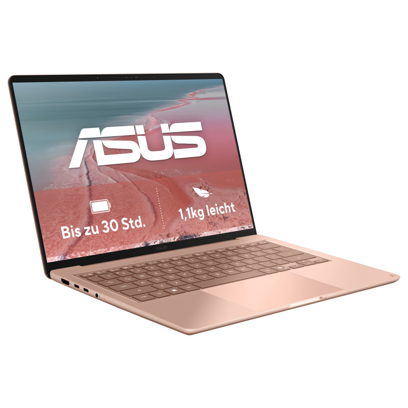 ASUS Zenbook 14 UX3480QA-U1023W laptop, 14" WUXGA, Snapdragon X1-26-100, 16 GB RAM, 512 GB SSD, Windows 11 Home