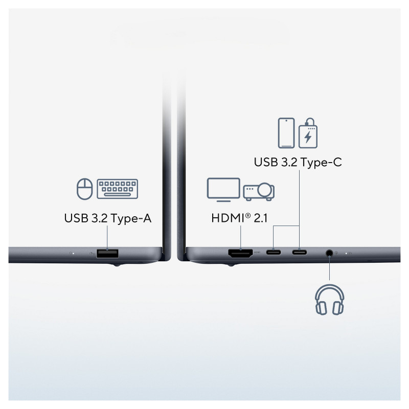 ASUS Zenbook 14 UX3480QA-U1023W laptop, 14" WUXGA, Snapdragon X1-26-100, 16 GB RAM, 512 GB SSD, Windows 11 Home