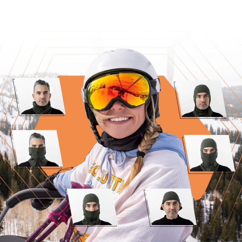 Qunature 13230023011 kominiarka narciarska na rower i motocykl, rozmiar L, czarna