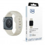 3mk silikonowy pasek do Apple Watch 42/44/45/49 mm, beżowy