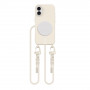 Tech-Protect MagNecklace MagSafe Etui ze smyczą do Apple iPhone 16, Beżowe
