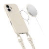 Tech-Protect MagNecklace MagSafe Etui ze smyczą do Apple iPhone 16, Beżowe