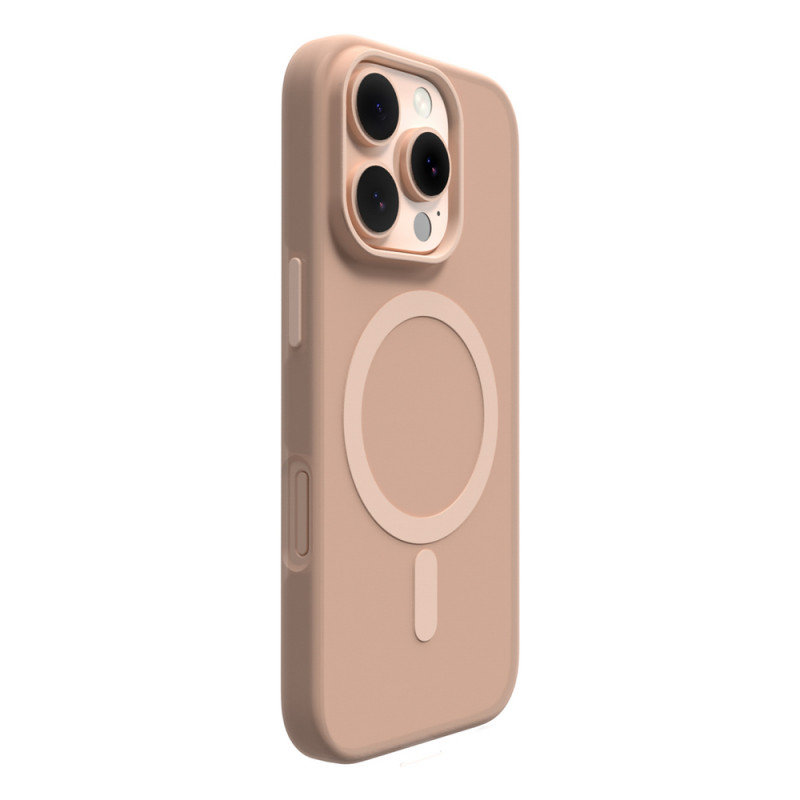 Puro Daylight MagSafe silikonowe etui na iPhone 16 Pro Max, beżowe
