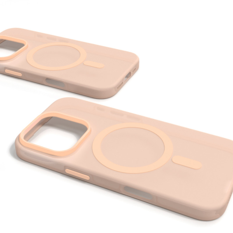 Puro Daylight MagSafe silikonowe etui na iPhone 16 Pro Max, beżowe