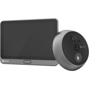 Ezviz CP4 4 MP Wi-Fi wizjer drzwiowy, srebrny