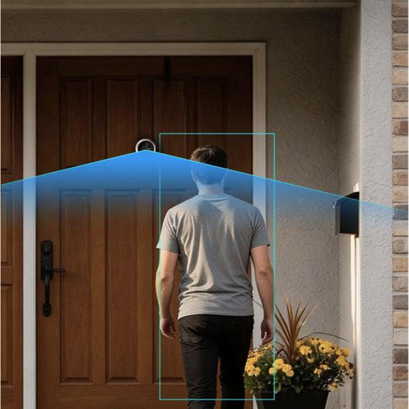 Ezviz CP4 4 MP Wi-Fi wizjer drzwiowy, srebrny