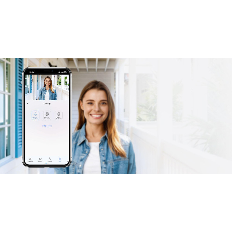 Ezviz CP4 4 MP Wi-Fi wizjer drzwiowy, srebrny