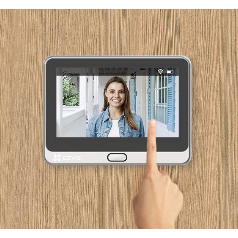 Ezviz CP4 4 MP Wi-Fi wizjer drzwiowy, srebrny