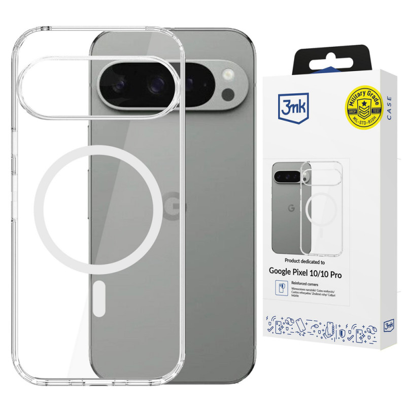 3MK Armor MagCase Google Pixel 10 / Pixel 10 Pro, transparentny