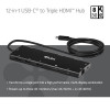 Club 3D CSV-2556 koncentrator USB-C 12 w 1, 3x HDMI/3x USB-C/USB/LAN, 8K30Hz, PD 140W