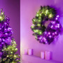 Wieniec Twinkly z 50 diodami RGB LED, zielony przewód, wtyk typu C, 60 cm