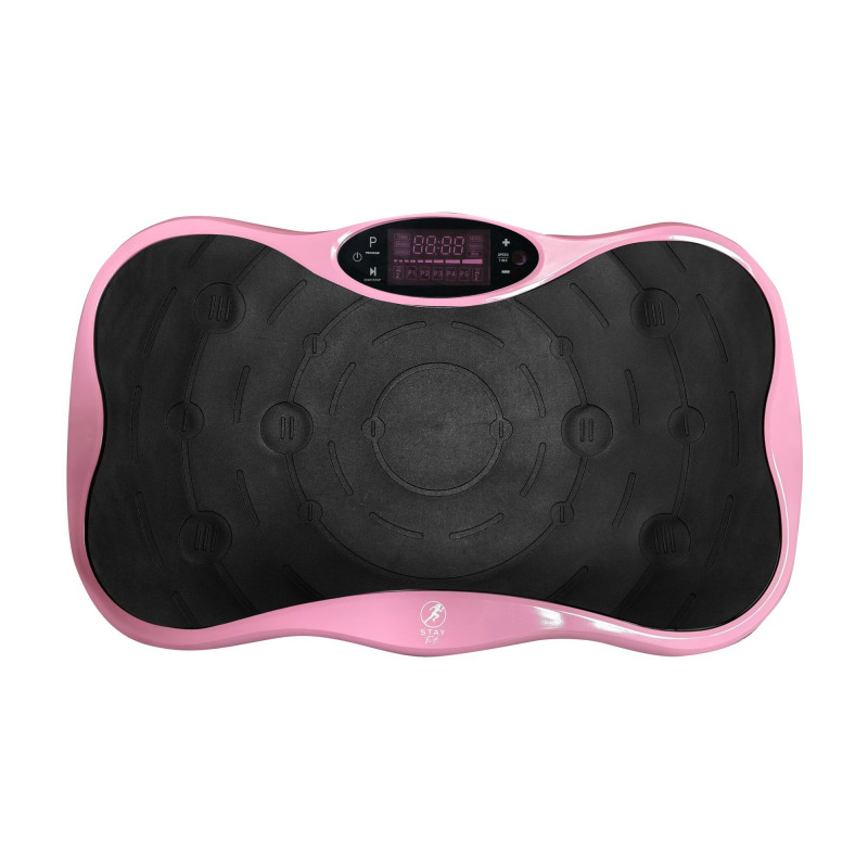 Extralink Moonwalk SpinMove platforma do ćwiczeń wibracyjnych do fitnessu, 200 W, różowa