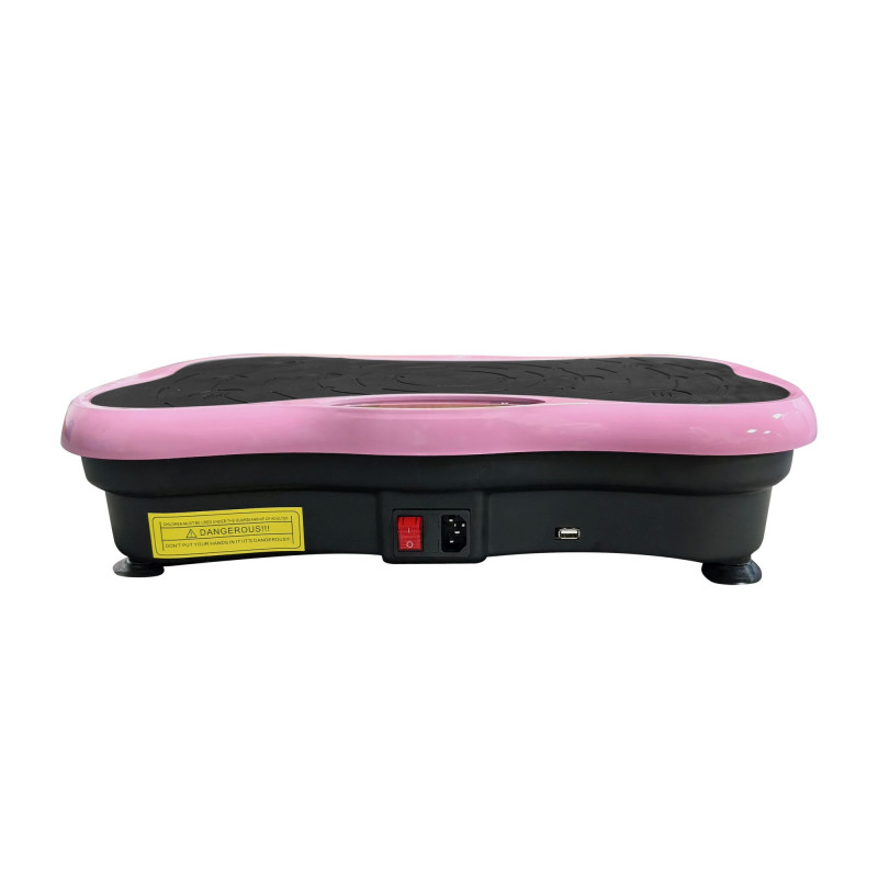 Extralink Moonwalk SpinMove platforma do ćwiczeń wibracyjnych do fitnessu, 200 W, różowa