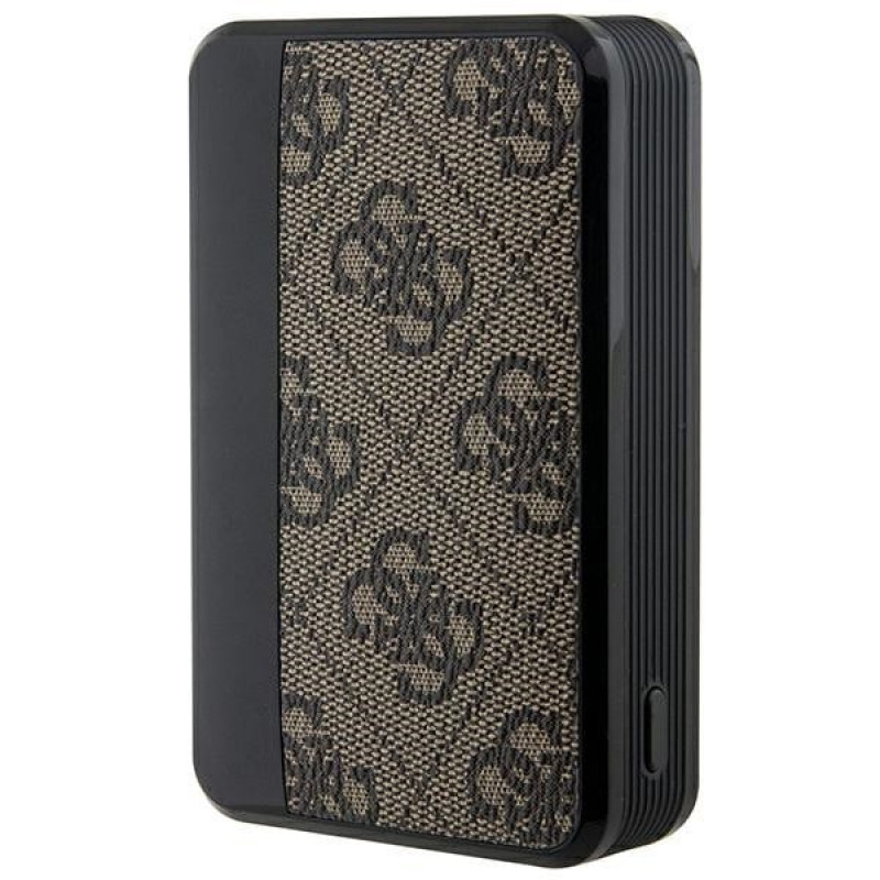 Guess GUPB10DP4GEGW Power Bank 10000 mAh, 18 W, 4G Leather Metal Logo, brązowy
