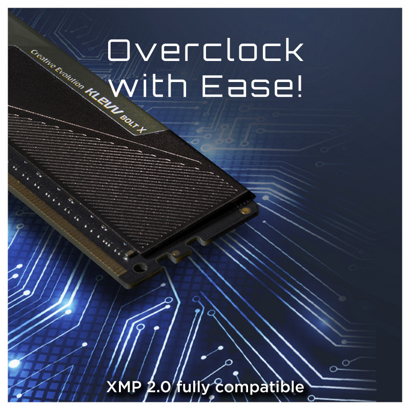 Klevv BOLT X KD48GU880-36A180U zestaw pamięci DDR4, 16 GB (2 x 8 GB), 3600 MHz