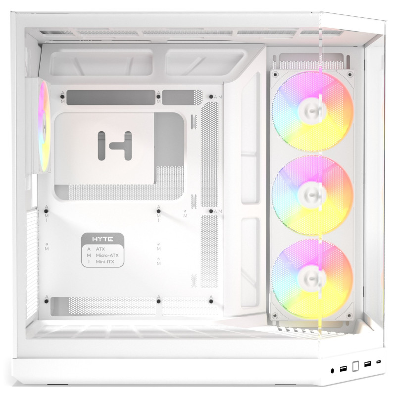 Obudowa PC HYTE Y50 Snow White, biała, szkło hartowane x 3