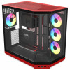 Obudowa PC HYTE Y50 Wild Cherry, czerwona, szkło hartowane x 3