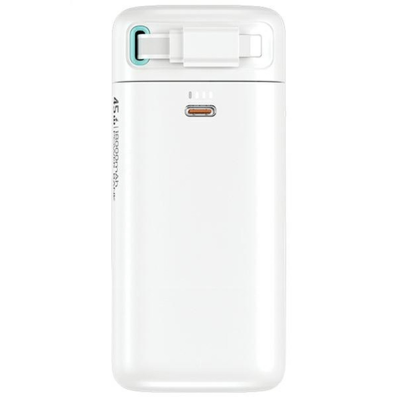 USAMS US-CD217 XMF Series Powerbank 18000 mAh, szybkie ładowanie PD 45W, z kablem Lightning, czarny