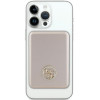 Guess GUPBM5AL4DMD 4G Strassed Metal Logo MagSafe indukcyjny powerbank 5000 mAh, 15W, złoty