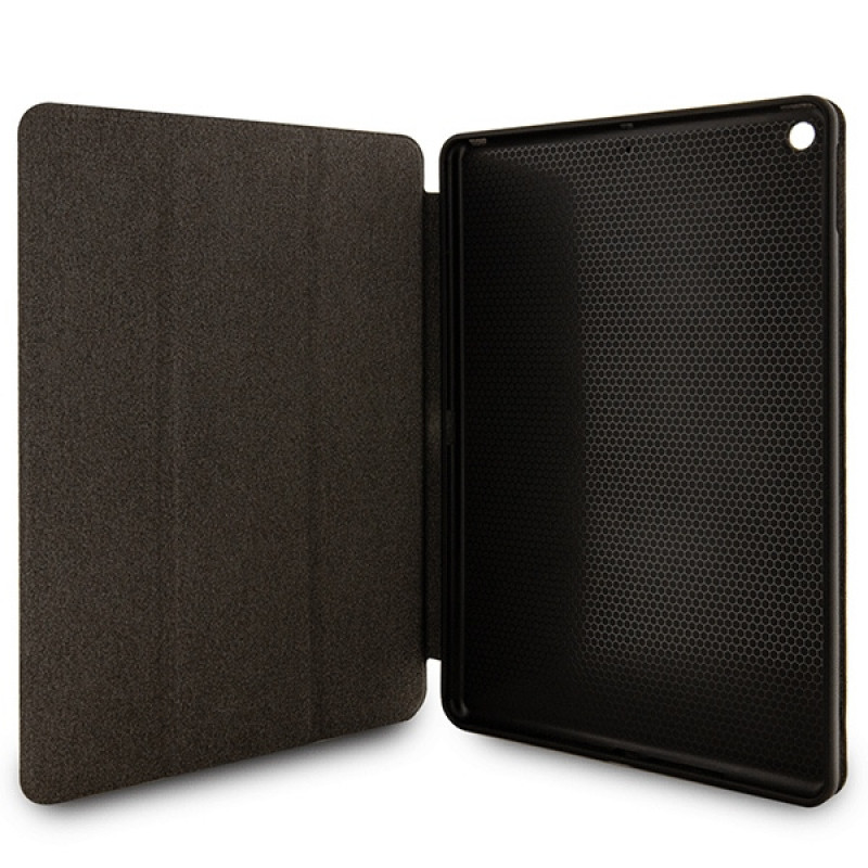 Karl Lagerfeld KLFC10SAKHPKK Saffiano Monogram Ikonik etui książkowe dla Apple iPad 10.2 (7., 8. i 9. generacji), czarny