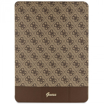 Guess GUFCP12PS4SGW Etui na Apple iPad Pro 12.9 (2020/2021/2022, 4./5./6. generacja), 4G Stripe Allover, brązowe