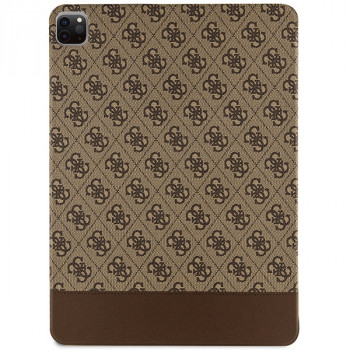 Guess GUFCP12PS4SGW Etui na Apple iPad Pro 12.9 (2020/2021/2022, 4./5./6. generacja), 4G Stripe Allover, brązowe