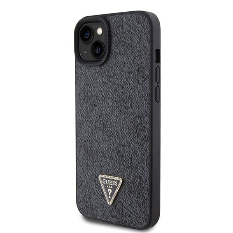 Guess GUHCP15MP4TDSCPK Apple iPhone 15 Plus / 14 Plus Hardcase, Crossbody 4G Metal Logo, czarny