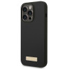 Guess GUHMP14XSBPLK Apple iPhone 14 Pro Max etui twarde, Silicone Logo Plate MagSafe, czarny
