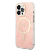 Guess GUBPP13LH4EACSP Etui + ładowarka bezprzewodowa Apple iPhone 13 Pro różowy hardcase, 4G Print, MagSafe