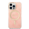 Guess GUBPP13LH4EACSP Etui + ładowarka bezprzewodowa Apple iPhone 13 Pro różowy hardcase, 4G Print, MagSafe