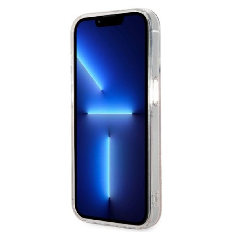 Guess GUBPP14LH4EACSP Etui + ładowarka bezprzewodowa Apple iPhone 14 Pro różowy hardcase, 4G Print, MagSafe