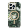 Guess GUBPP14LHJEACSA Etui + ładowarka bezprzewodowa Apple iPhone 14 Pro zielone hardcase, Jungle, MagSafe