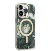 Guess GUBPP14XHJEACSA Etui + ładowarka bezprzewodowa do Apple iPhone 14 Pro Max, Jungle, zielone etui twarde, MagSafe