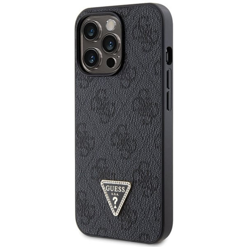 Guess GUHCP13LP4TDSCPK Apple iPhone 13/13 Pro czarny hardcase, Crossbody 4G Metal Logo