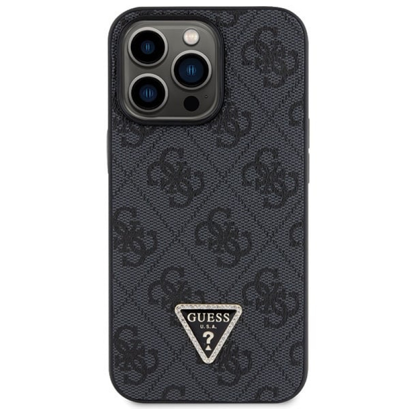 Guess GUHCP13LP4TDSCPK Apple iPhone 13/13 Pro czarny hardcase, Crossbody 4G Metal Logo